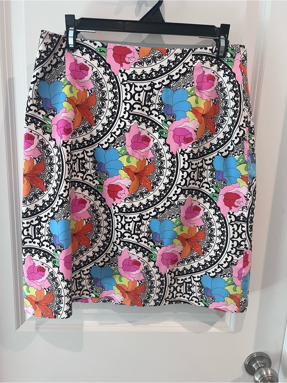 Melly M Multicolor Floral Medallion A-Line Skirt Size 6